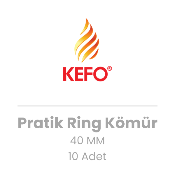 Kefo - Ring Kömür (40mm Küçük Paket)